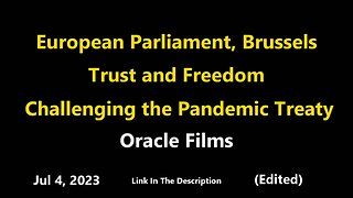 European Parliament, Brussels – Trust and Freedom - Challenging the Pandemic Treaty