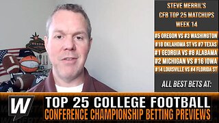 College Football Conference Championships Picks & Odds | Top 25 College Football Betting Predictions