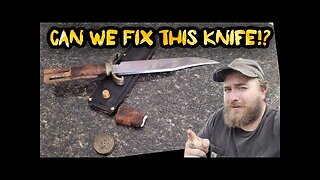 Broken Bowie Knife...Can We Save It!? | Fixing My Custom Bowie | Knife Showcase | Self Defense Kife!