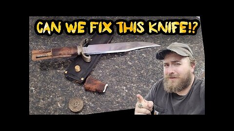 Broken Bowie Knife...Can We Save It!? | Fixing My Custom Bowie | Knife Showcase | Self Defense Kife!