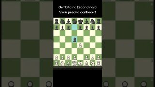 VOCÊ PRECISA CONHECER ESCANDINAVA COM GAMBITO #Shorts #Xadrez #Chess #Echecs #Ajedrez