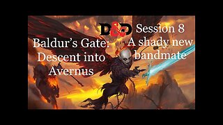 Baldur's Gate: Descent into Avernus. Session 8. A shady new bandmate.