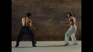 Cross kick Studio Films Bruce Lee vs chuck Norris way of the Dragon