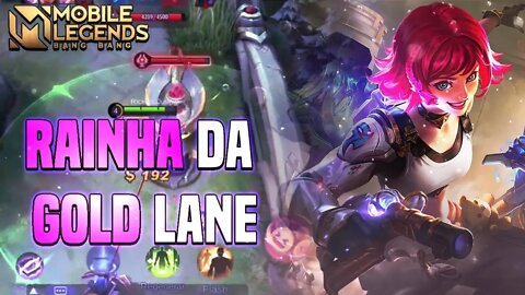 ELA GANHA A LANE TÃO FÁCIL QUE CONSEGUI TODO O GOLD DA TORRE | BEATRIX GAMEPLAY | MLBB