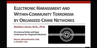 Electronic Harassment & Remote Torture Are Domestic Terrorism: Presentation by Mathew Aaron Ph.D.