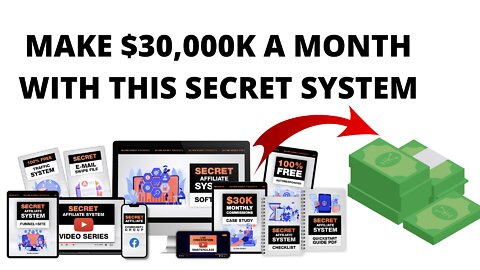 SECRET SYSTEM Affiliate marketing!!