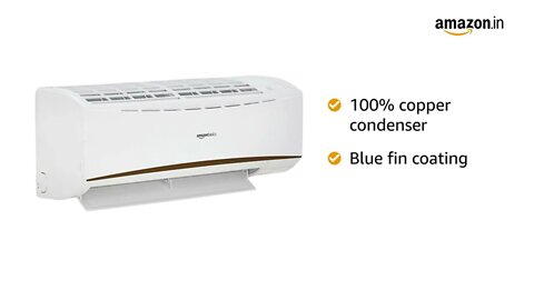 AmazonBasics 1 Ton 3 Star Non-Inverter Split AC (2020, White)