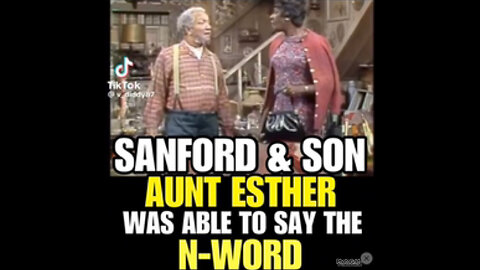 AUNT ESTHER WAS ABLE TO SAY THE N-WORD AND OTHER STUFF ON TV AND GOT AWAY WITH IT!!