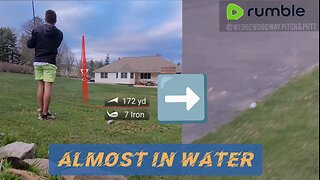 INSANLEY LUCKY TEE SHOT | 1 inch from Water