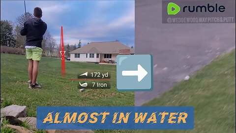 INSANLEY LUCKY TEE SHOT | 1 inch from Water