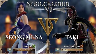 Seong Mi-na (Âmesang) VS Taki (BloodThirstyEmu) (SoulCalibur™ VI: Online)