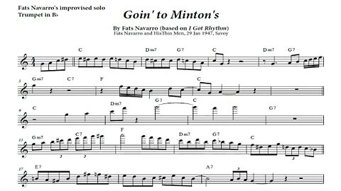 [EXCERTOS DE JAZZ] (Fats Navarro) Solos Transcriptions - Goin´ to Minton´s