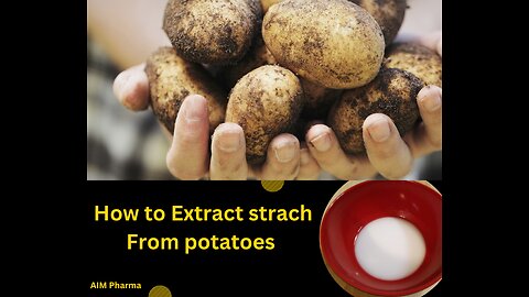 How to Extract Starch from Potato's|Easy way to Extract from Starch |pharmacognosy|AIM Pharma|2023