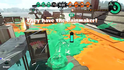 Splatoon2 trying to survive in rainmaker