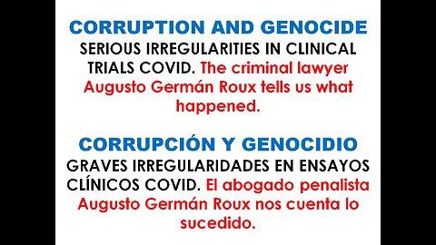 GRAVES IRREGULARIDADES EN ENSAYOS CLÍNICOS COVID * SERIOUS IRREGULARITIES IN CLINICAL TRIALS COVID