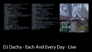 DJ Dacha - Each And Every Day - Live House Music Set
