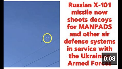 🇷🇺 Russian X-101 missile now shoots decoys for MANPADS and other air defense systems
