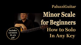 Minor Scale Guitar Lesson for Beginners [How to Solo in Any Key]