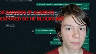 EXPOSING A YOUTUBE COMMENT SCAMMER (He blocks me)