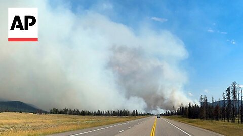 Video shows aftermath of wildfire in Jasper National Park in Canada