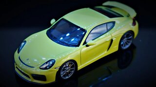 Porsche Cayman GT4 - Minichamps 1/43 - 2 MINUTES REVIEW