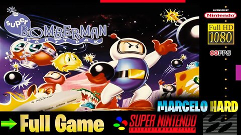 Super Bomberman - Super Nintendo (Full Game Walkthrough)