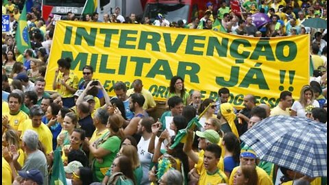 MANIFESTAÇÃO PATRIÓTICA E INTERVENCIONISTA PEDINDO SOS FORÇAS ARMADAS SALVEM O BRASIL DO COMUNISMO