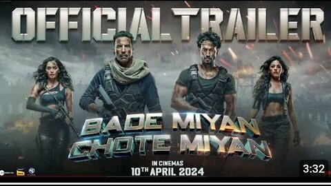 Bade Miyan Chote Miyan-Official Hindi Trailer | Akshay, Tiger, Prithviraj | AAZ |In Cinemas 10th Apr