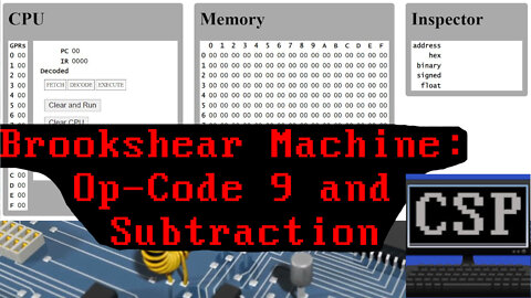 Brookshear Machine Emulator Op-code 9 and Subtraction