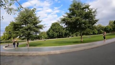 vlog at the Princess Diana Memorial Fountain tour. GoPro. 13th July 2023