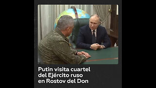 Putin visita un cuartel de las Fuerzas Armadas rusas en Rostov del Don