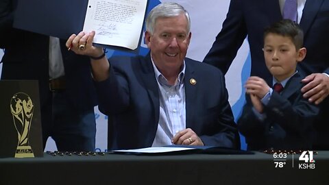 Missouri Gov. Parson signs bill to exempt sales tax on World Cup games played in Jackson County