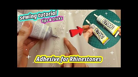 🧵 How to Apply Glue for Rhinestones on a Fabric