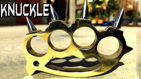 Casting Brass Knuckles👊 at home out of Brass Junk - Brass Casting