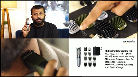 Introducing Multi Grooming kit MG3760/33, 11-in-1 (new model, face, head and body by AMAZON REVIEW
