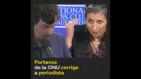 Periodista es corregido por una portavoz de la ONU por intentar desprestigiarla