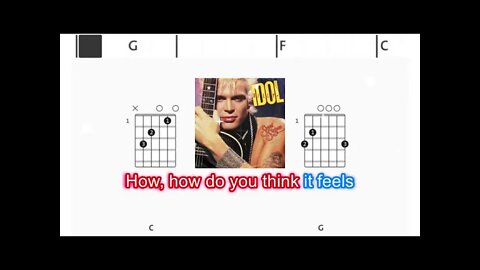 Billy Idol - Sweet sitxteen - (Chords & Lyrics like a Karaoke)