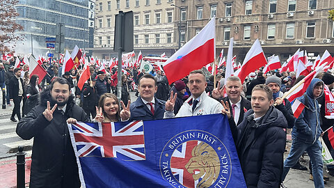 A Britain First delegation visits the Independence Day parade in Poland!