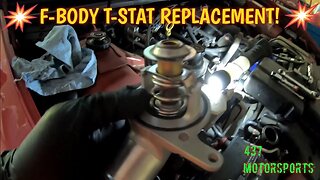 How to replace your thermostat housing on a F-BODY!