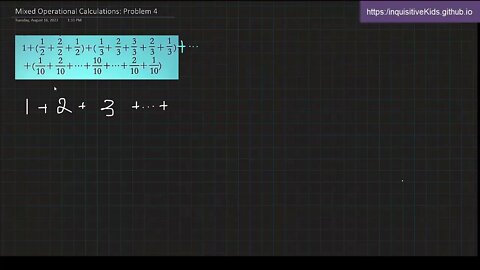 6th Grade Mixed Operational Calculations: Problem 4