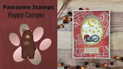 Happy Camper Handmade Greeting Card