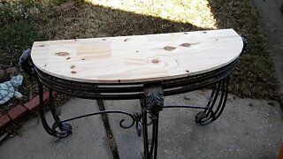 Rustic resto sofa table