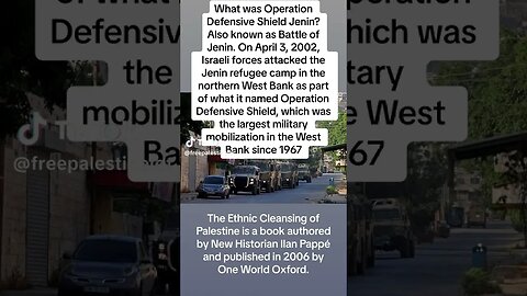 What Was Operation Defensive Shield Jenin?