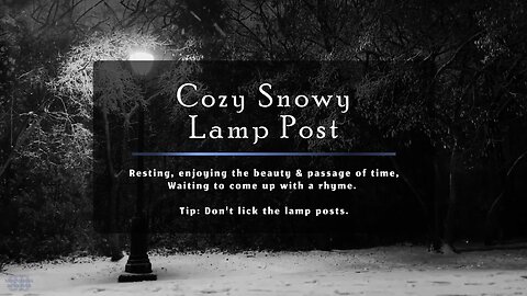 Cozy Snowy Lamp Post - Winter Ambience - Instrumental Christmas Music - Happy Holidays!
