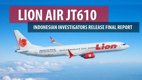 Lion Air JT610 Final Report