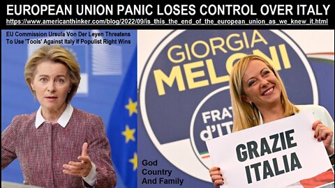 European Union We Have Tools - Panic Over Lose Control Italy