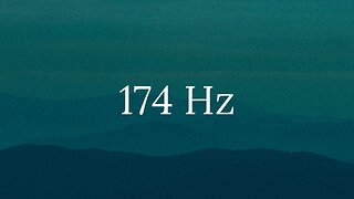 174Hz | Solfeggio Frequency | Pain Relief | 3h | Space Ambient | Universe Music | Black Screen