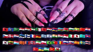 ASMR whispering 🤗Welcome🤗 in 46 different languages 😍🥰🌏❤🤗