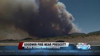 Goodwin Fire: 91 percent contained, 28,508 acres