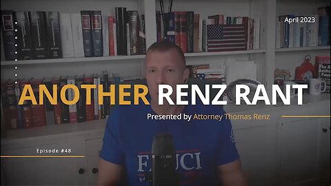 Tom Renz | Lawfare - The Only Path Forward for Trump